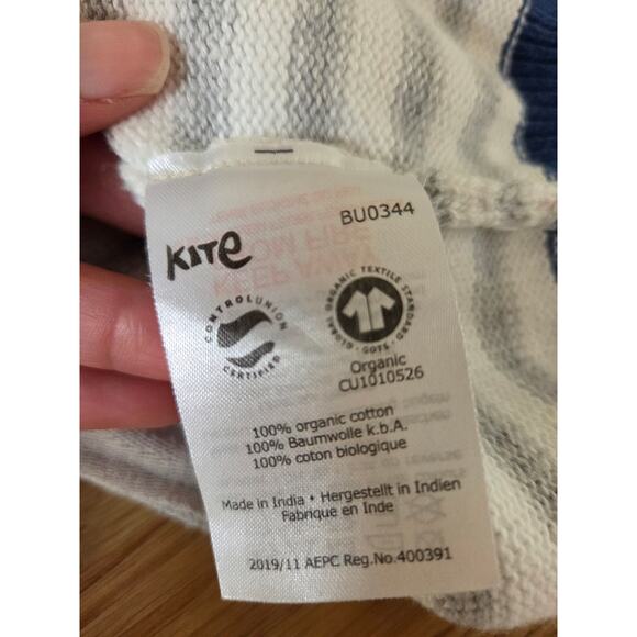 Kite Organic Cotton Striped Sheep Romper - Picture 7 of 8